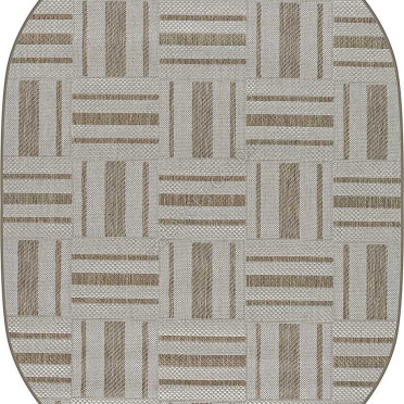 Безворсовый ковер SZ5332B2O OVAL 34 Циновка Тпе