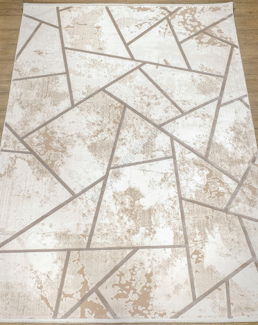 Ковер турецкий MB21B Elexus Olimpos (Бамбуковый шелк, бежевый, кремовый)