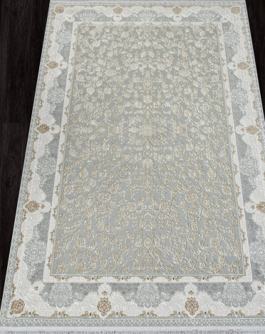 Ковер турецкий 30219A Durkar SANDALI (Полиэстер, серый) прямоугольный