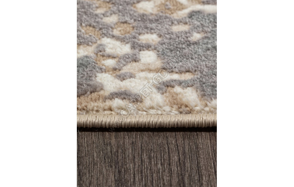 Ковер M028A - CREAM / GRAY - Прямоугольник - коллекция SIESTA