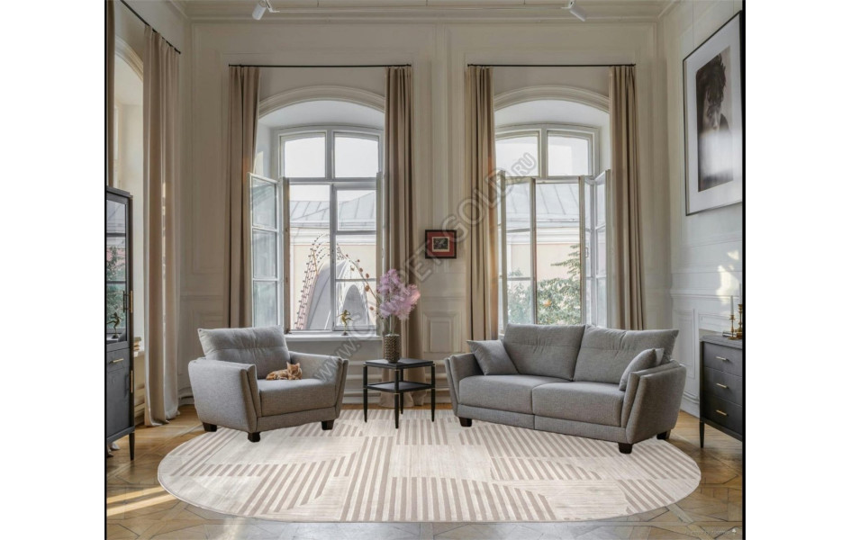 Ковер F440 - CREAM - Овал - коллекция DIOS